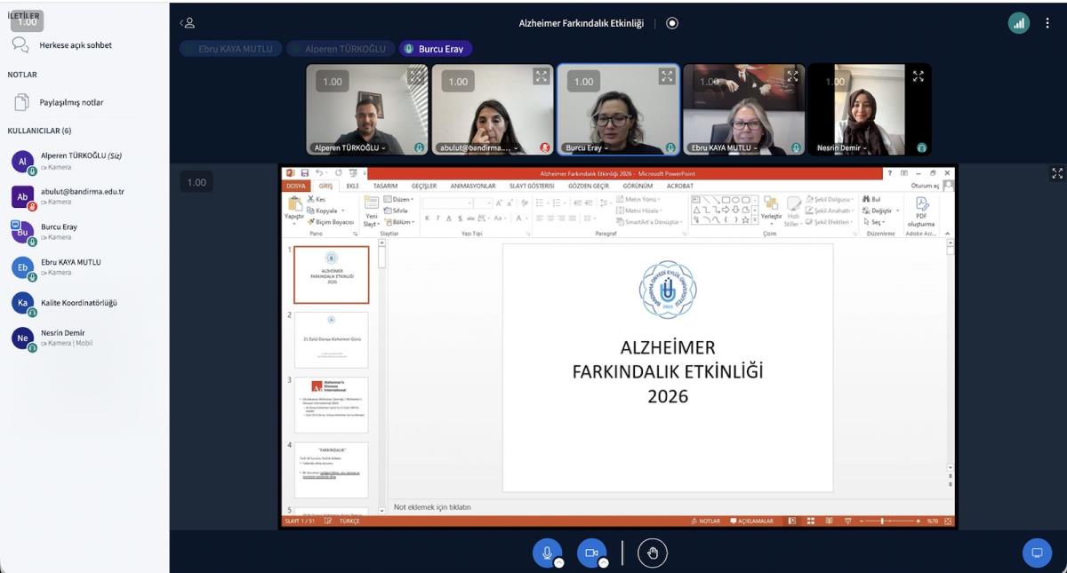 “Alzheimer Farkındalık Etkinliği” Gerçekleştirildi