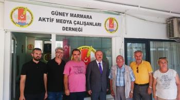 Üniversitemizden Güney Marmara Aktif Medya Çalışanları Derneği’ne Ziyaret