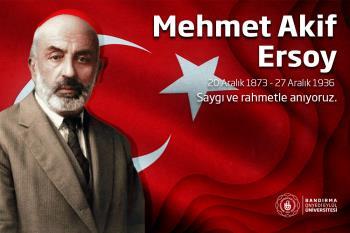 Message by Our Rector Prof. Dr. İsmail Boz on the Anniversary of the Passing of Mehmet Âkif Ersoy
