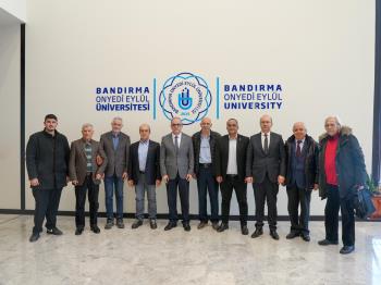 Courtesy Visit to Our Rector by Representatives of the Bandırma Academic Chambers Platform