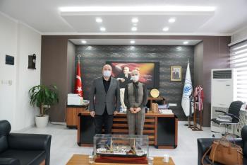 S.S.Gönen Merkez Tuzakçı Hasanbey Tarımsal Kalkınma Kooperatifi’nden Rektörümüze Nezaket Ziyareti